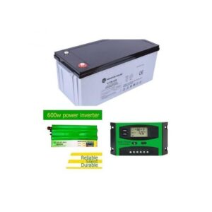 Solarmax 100AH Solar Battery + Inverter + Charge Controller